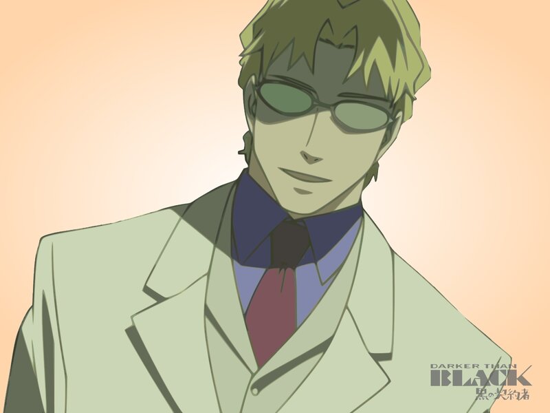 Anime character in suit and sunglasses