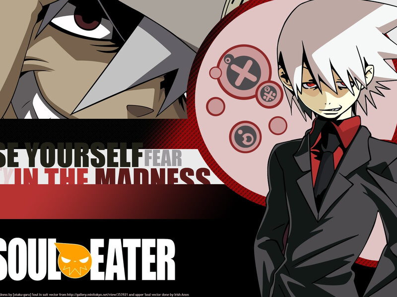 Anime Character in Suit — Black, Dramatic, Game Controller