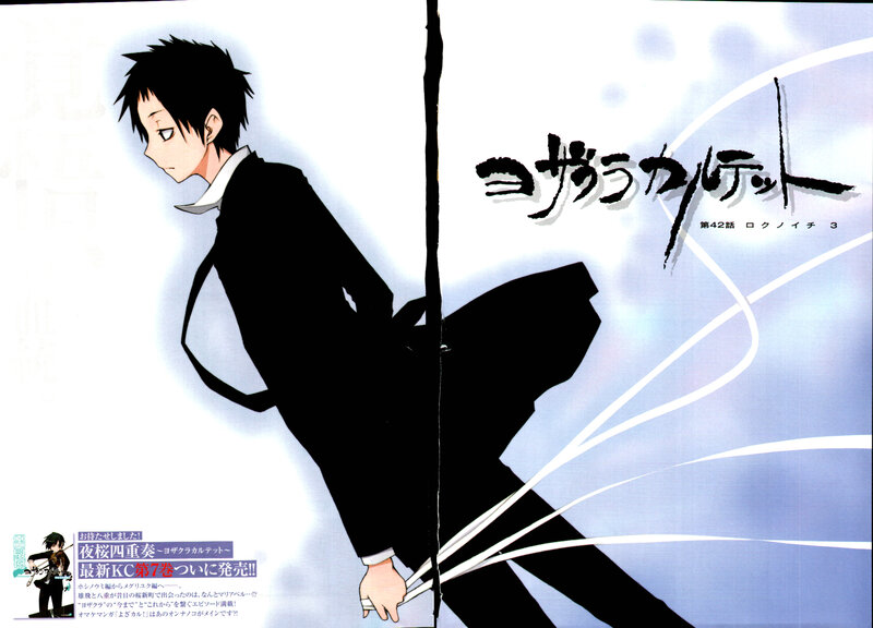 Anime Character in Suit — Black, Dramatic, Manga