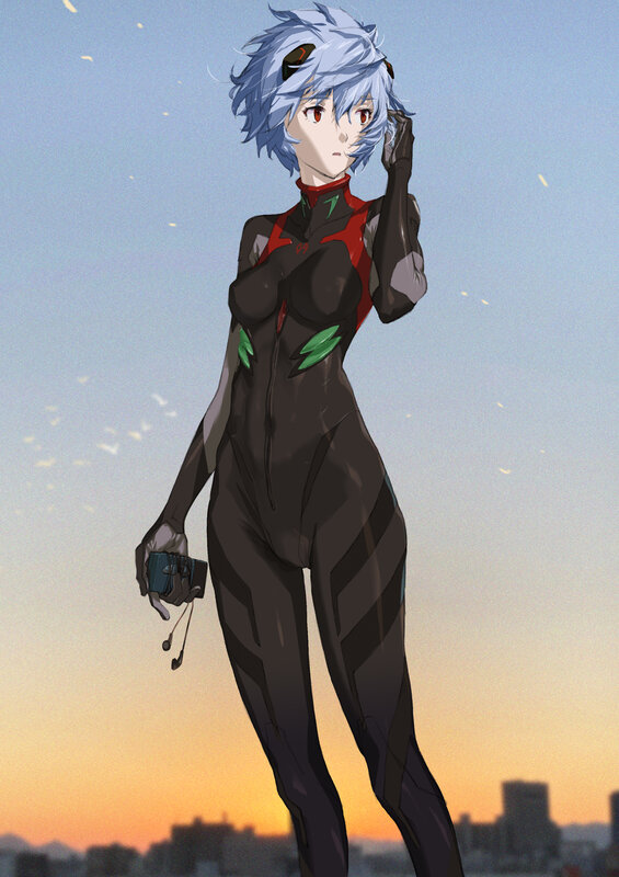 Anime Character in Suit — Blue, Calm