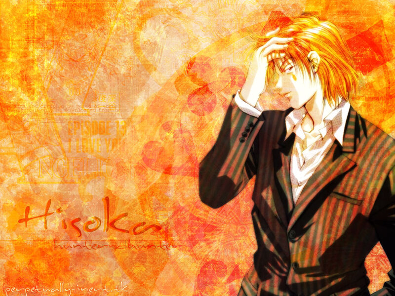 Anime Character in Suit — Orange, Dramatic, Manga