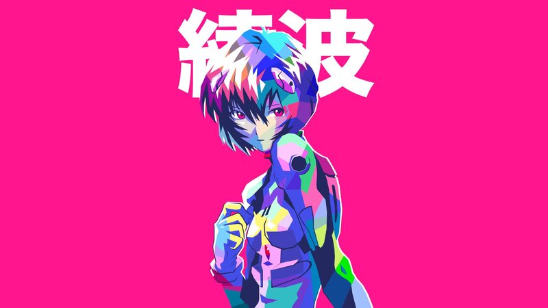 Anime Character in Suit — Pink, Vibrant