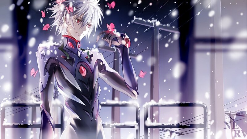 Anime Character in Suit — Purple, Dramatic, Night, Digital Art