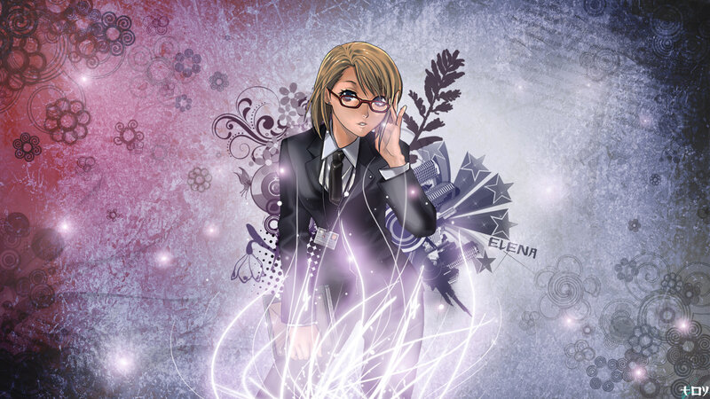 Anime Character in Suit — Purple