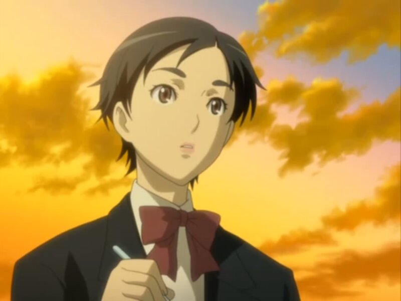 Anime Character in Suit — Yellow