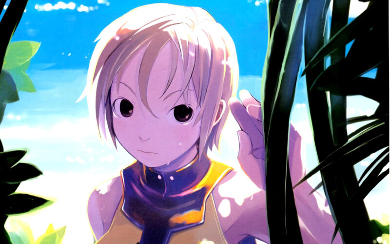 anime character in sunlight