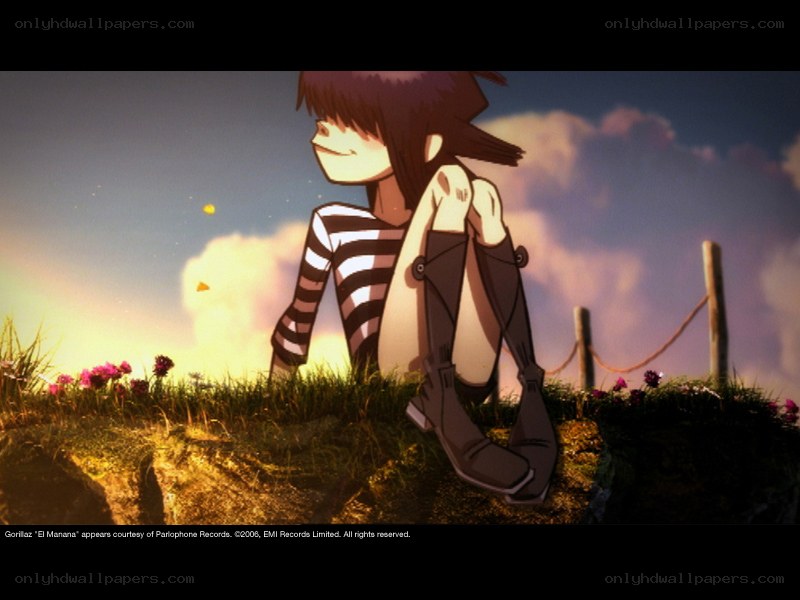 anime character in sunset