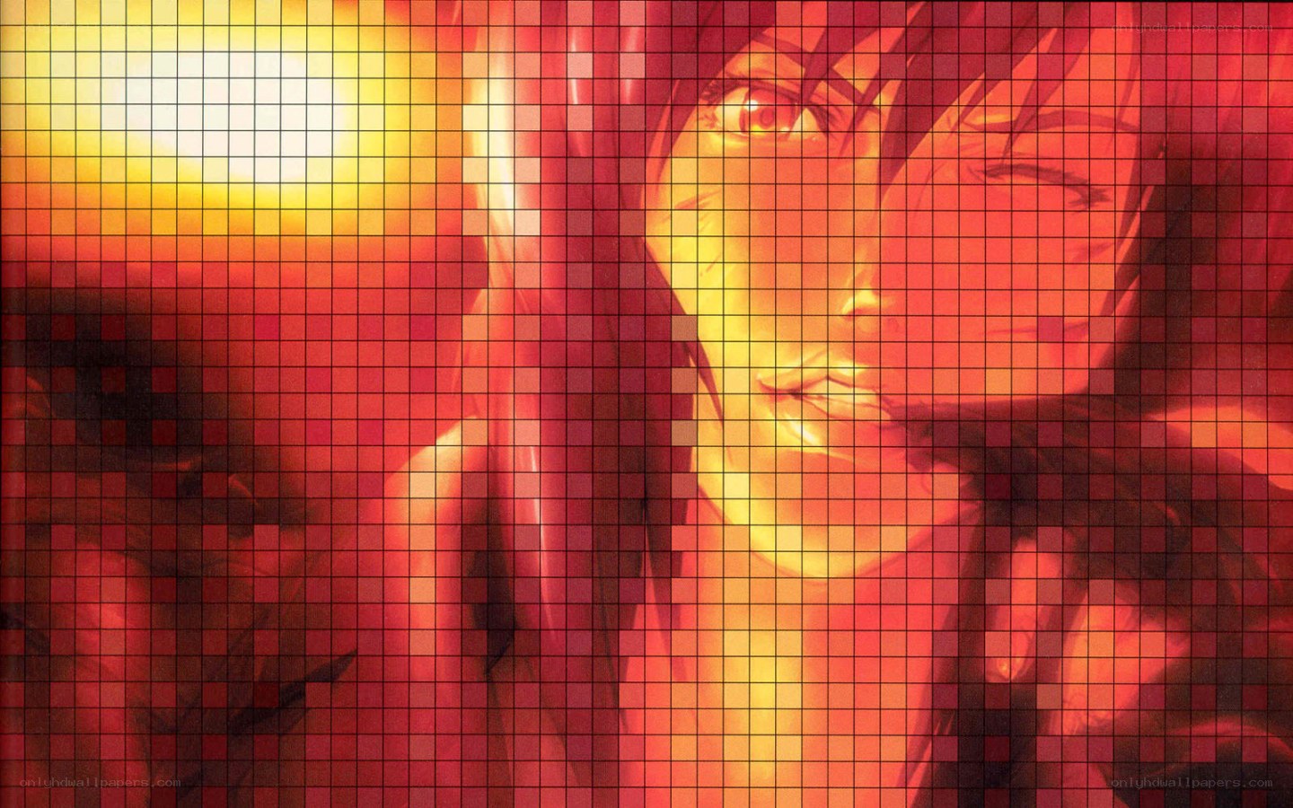 anime character in sunset