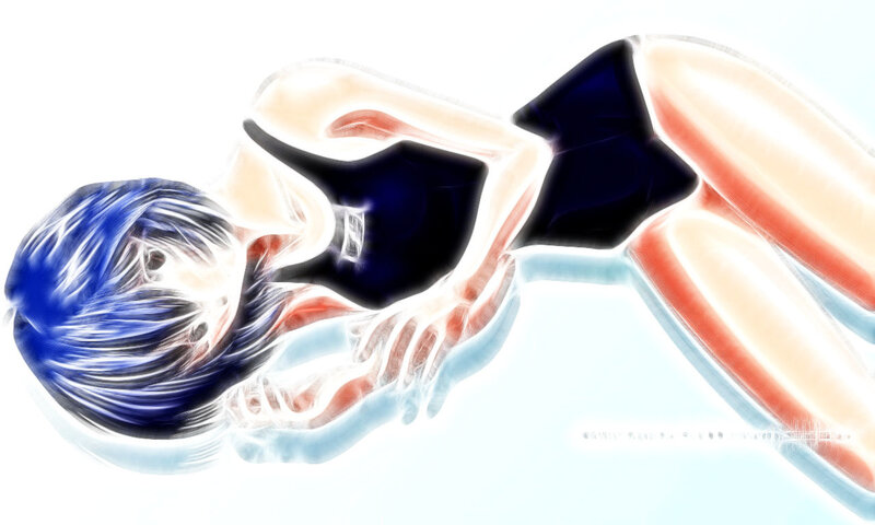 anime character in swimsuit