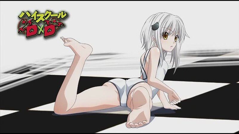 Anime character in swimsuit
