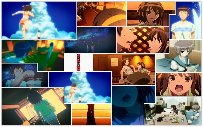 Anime Character in Swimsuit — Blue, Dramatic