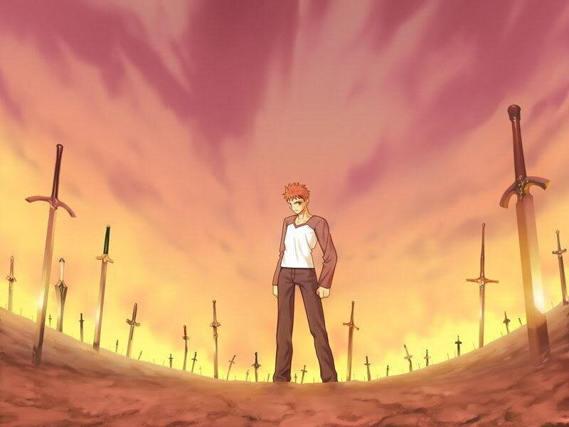 Anime character in sword field