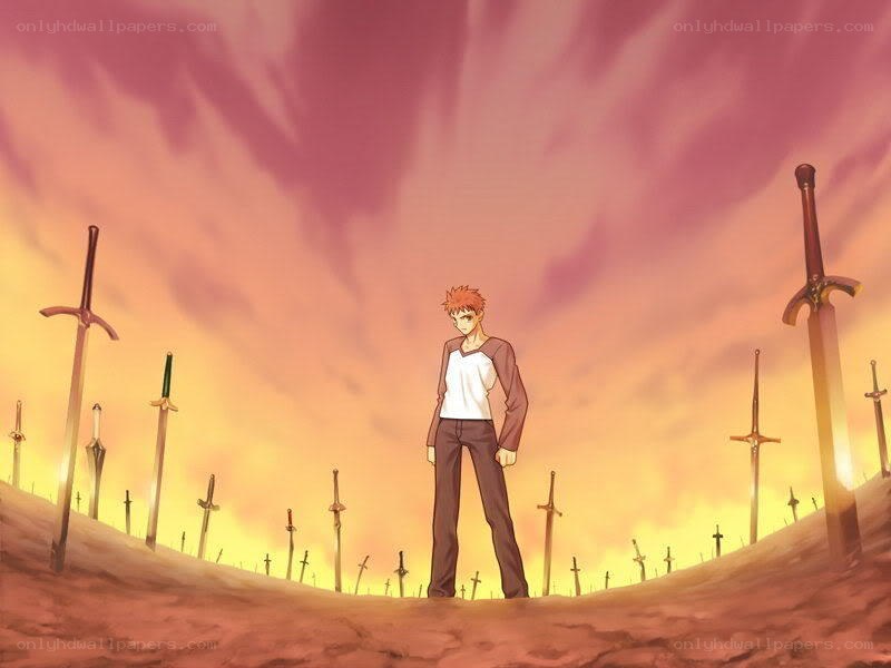 Anime character in sword field