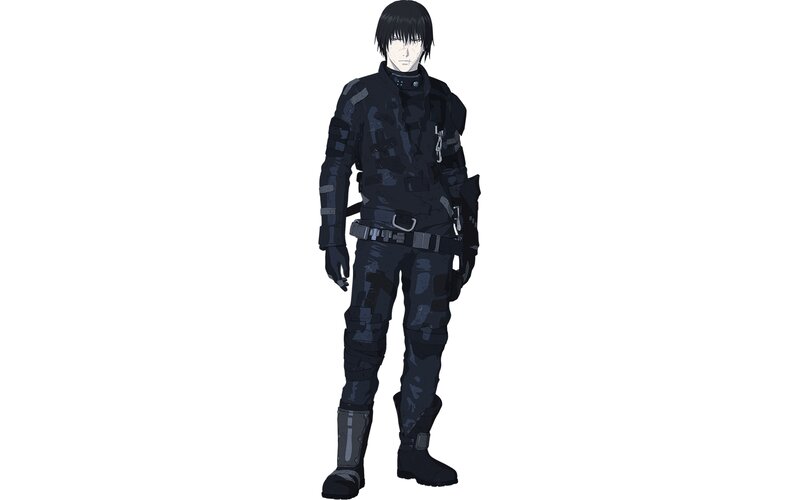 Anime Character in Tactical Gear — Black