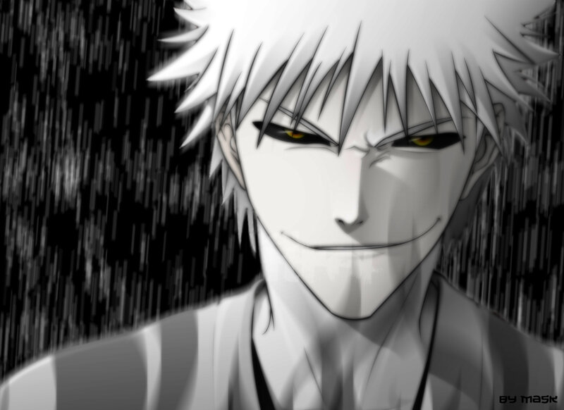 anime character in the rain