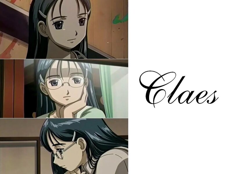 Anime Character in Three Panels
