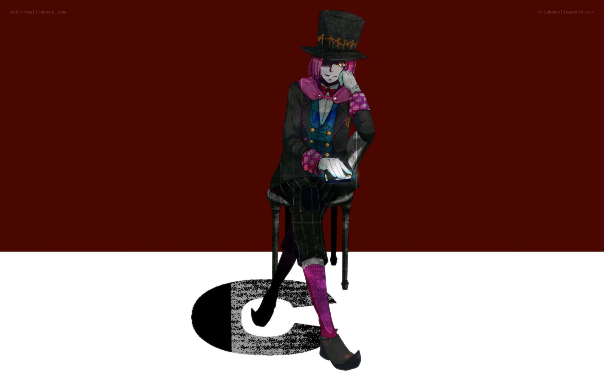 anime character in top hat