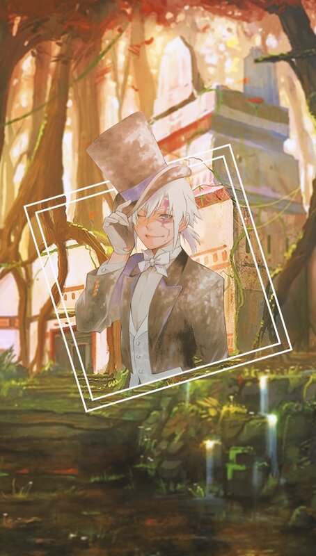 Anime Character in Top Hat — Brown