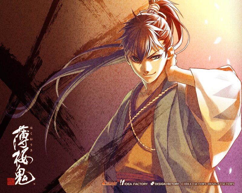 Anime character in traditional attire