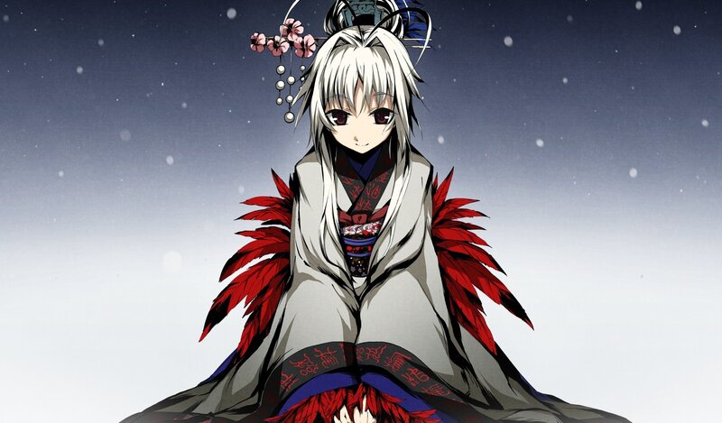 anime character in traditional attire