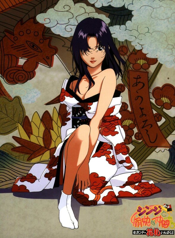 Anime character in traditional attire