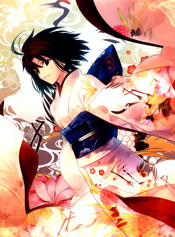 anime character in traditional attire