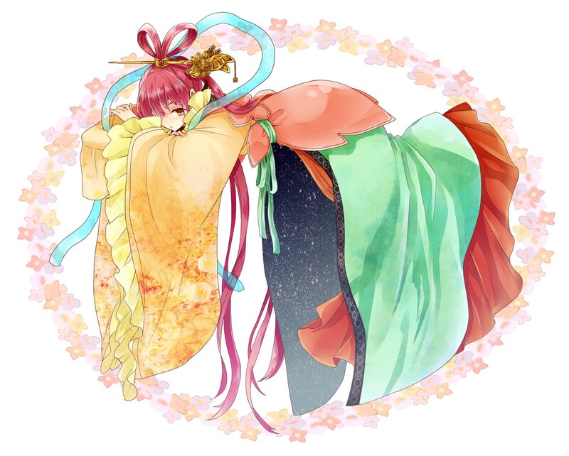 anime character in traditional attire