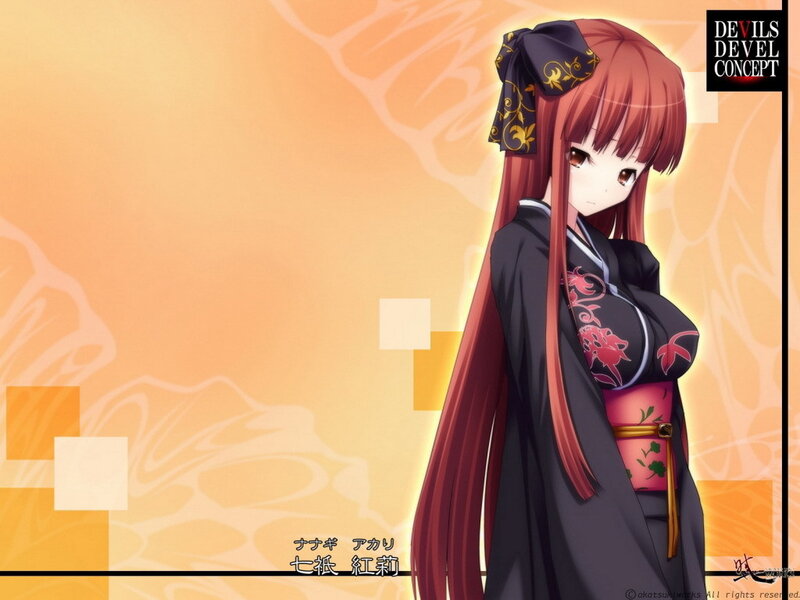 Anime character in traditional attire