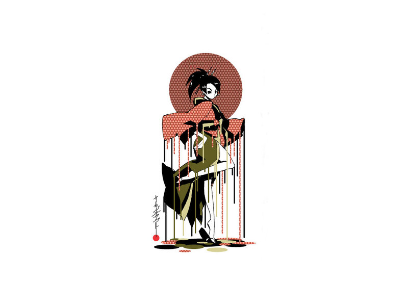 anime character in traditional attire