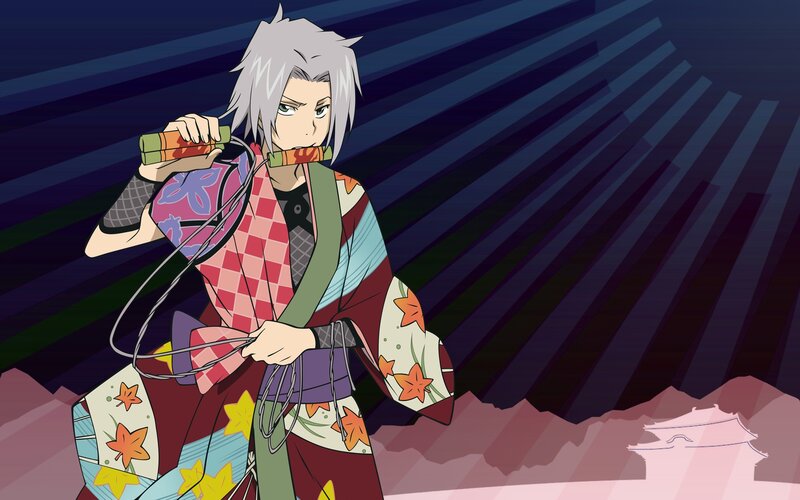 anime character in traditional attire