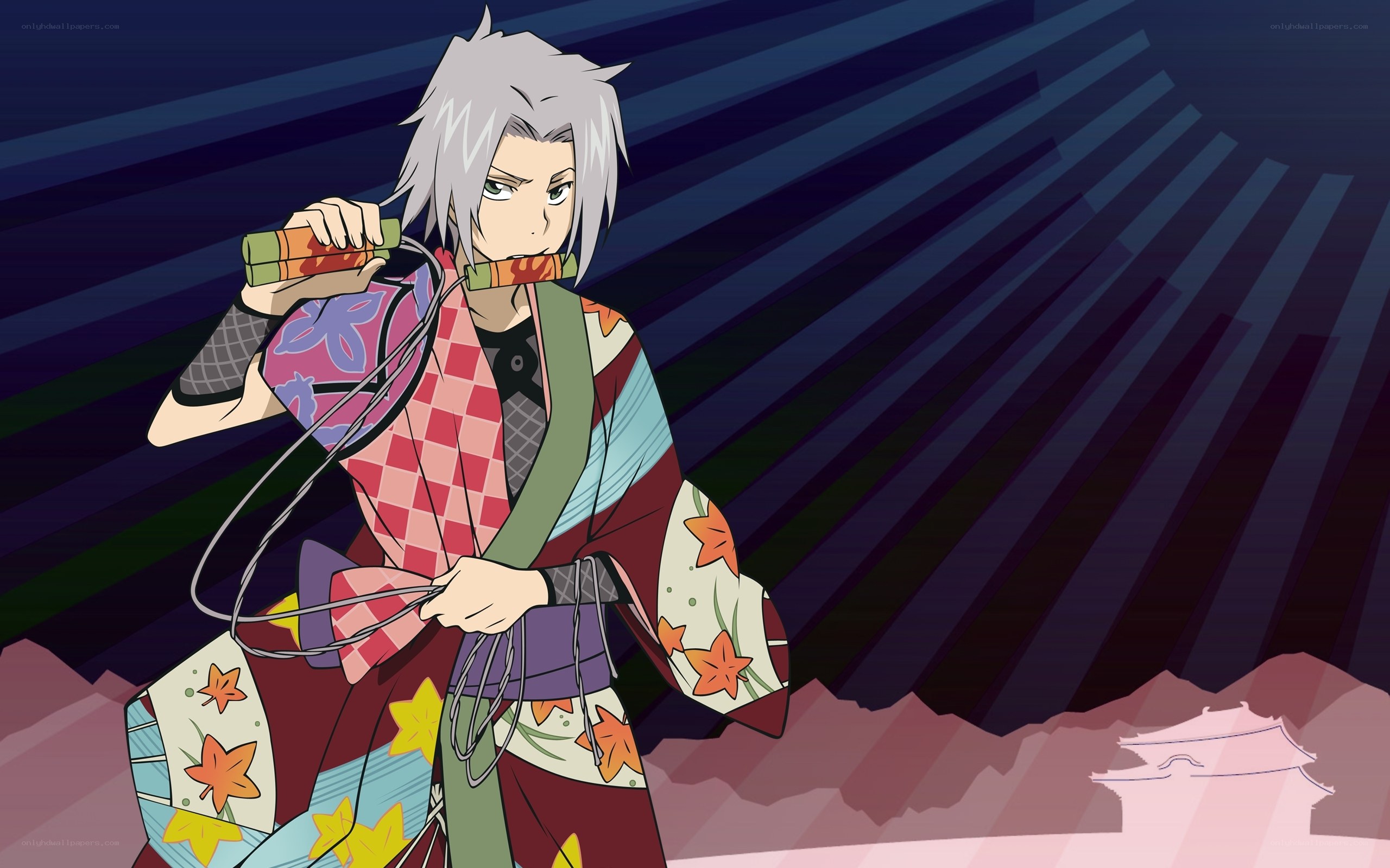 anime character in traditional attire