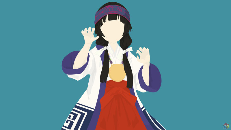 Anime Character in Traditional Clothing — Blue