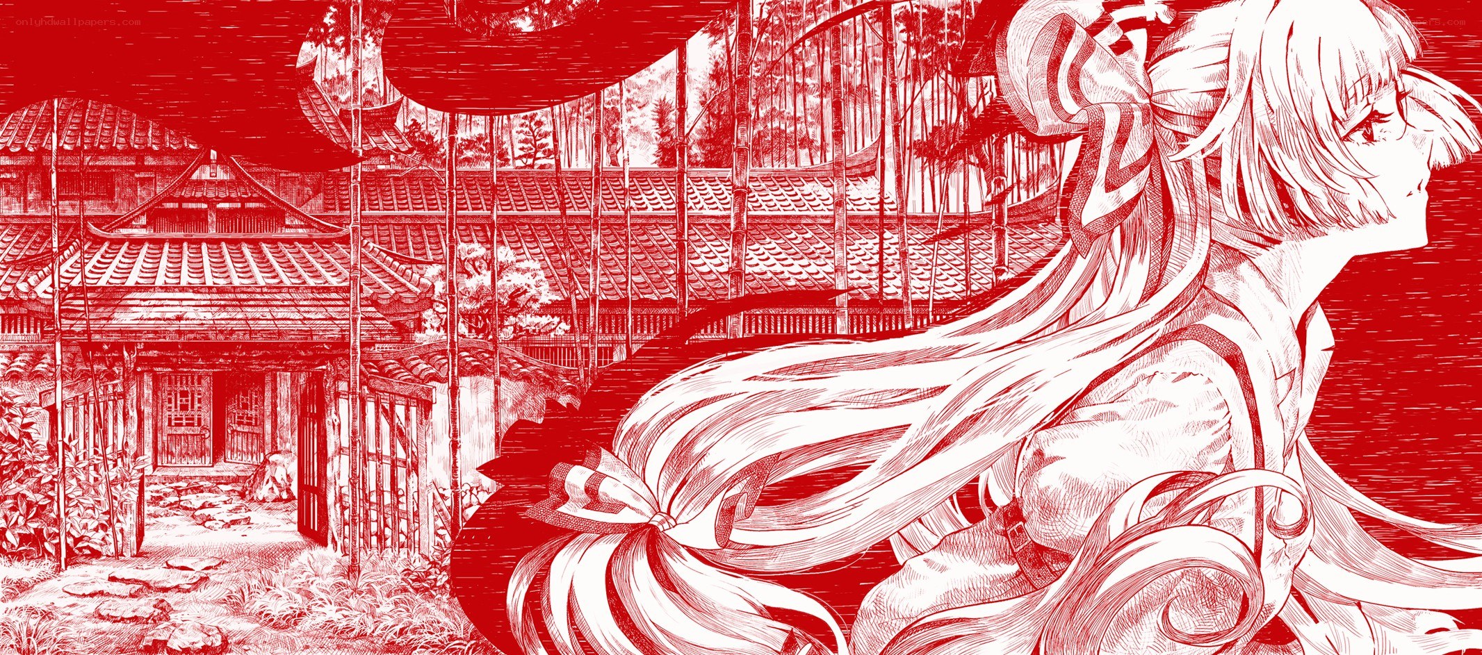 anime character in traditional setting