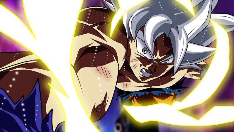 Anime Character in Transformation — Yellow, Dramatic