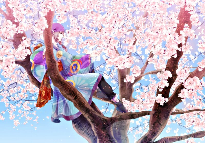 Anime Character in Tree