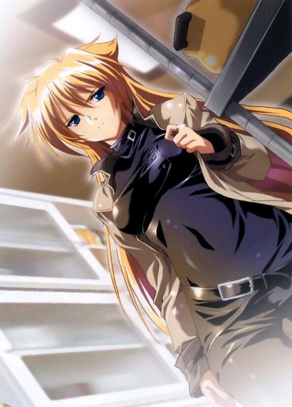 anime character in trench coat