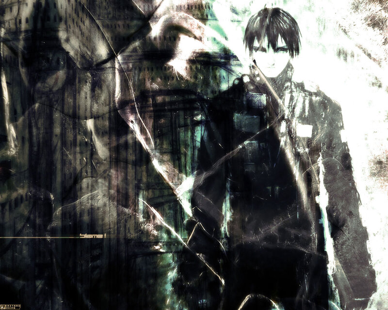Anime Character in Trench Coat — Black
