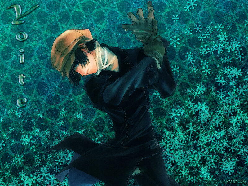 Anime Character in Trench Coat — Teal