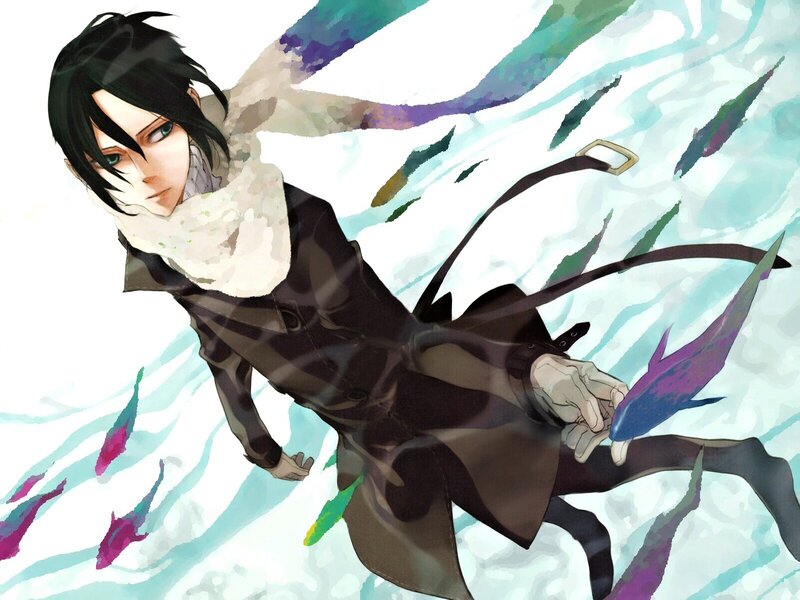 anime character in trench coat