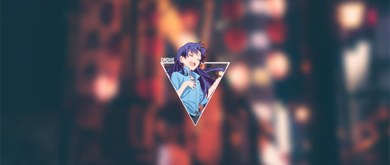 Anime Character in Triangle — Blue