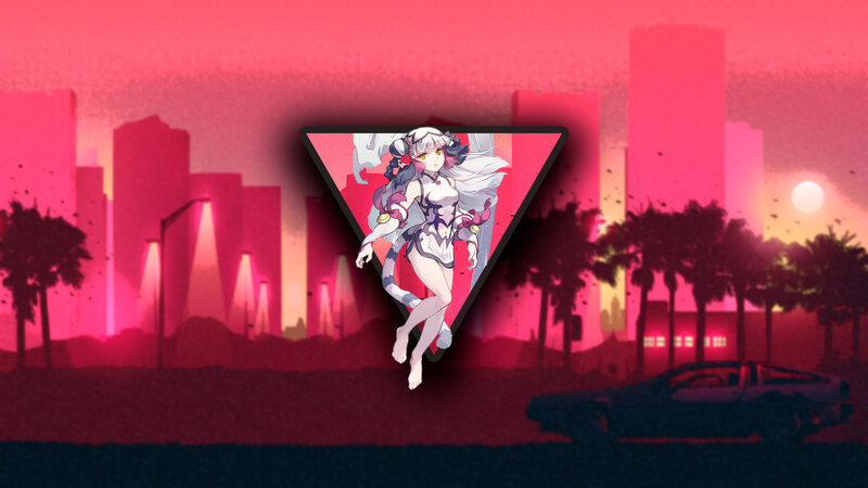 Anime Character in Triangle — Pink