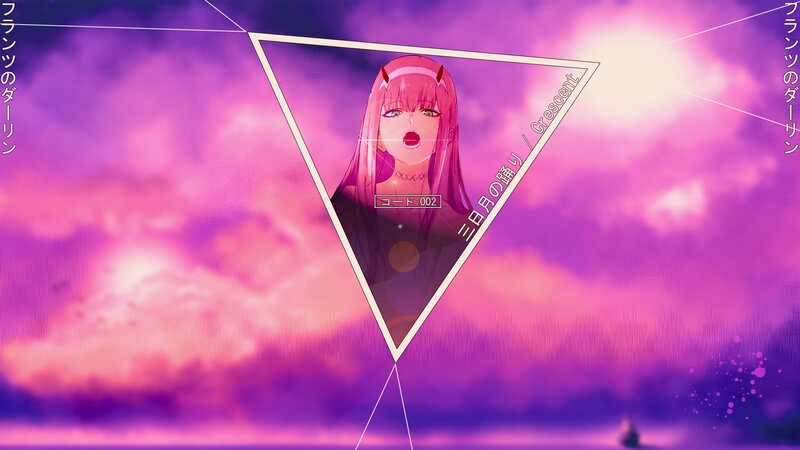 Anime Character in Triangle — Purple