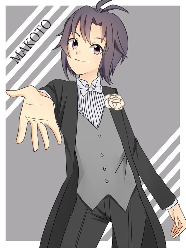 anime character in tuxedo