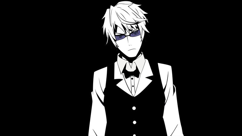 anime character in tuxedo