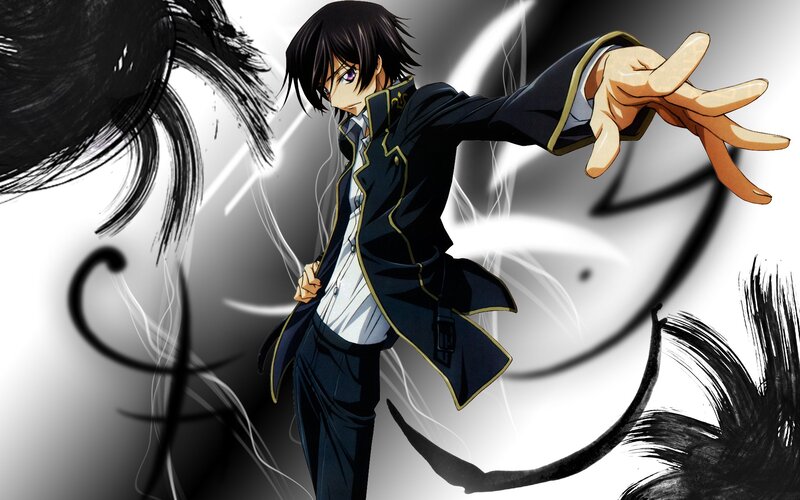 Anime Character in Uniform — Black, Dramatic, Black Hair