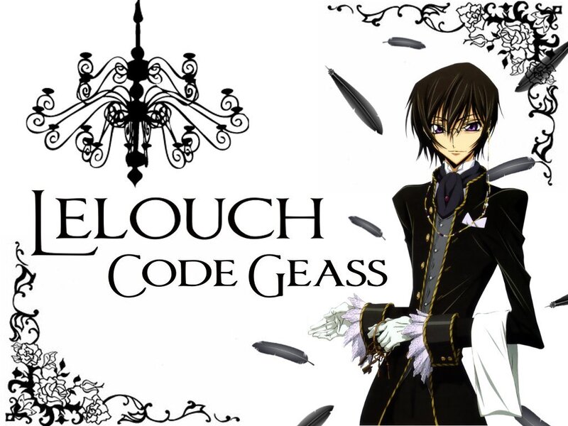 Anime Character in Uniform — Black, Dramatic, Chandelier