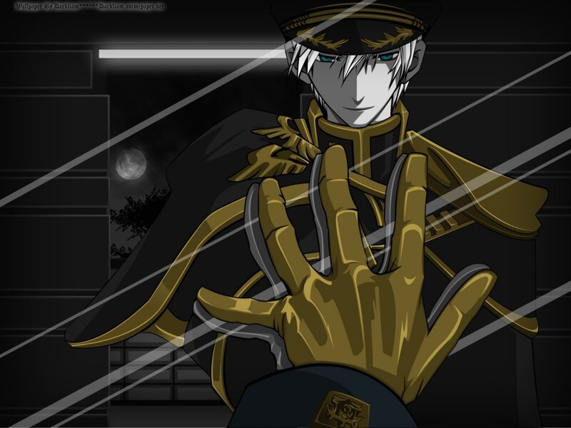 Anime Character in Uniform — Black, Dramatic, Night, Digital Art