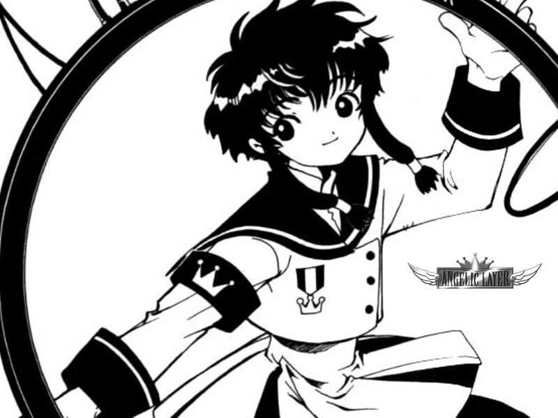Anime Character in Uniform — Black, Playful