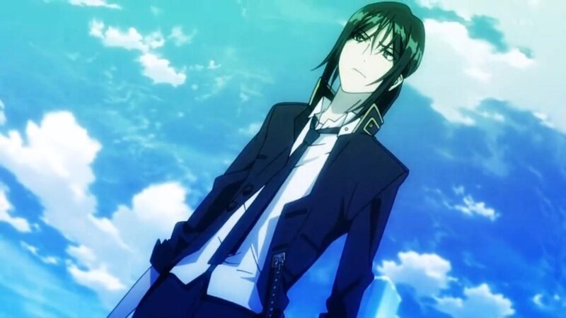 Anime Character in Uniform — Blue, Dramatic, Afternoon