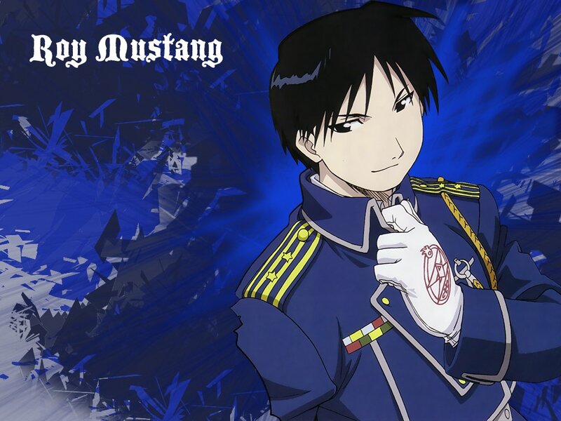 Anime Character in Uniform — Blue, Dramatic, Gloves